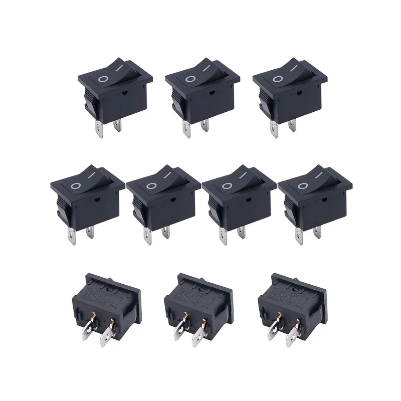 Interruptor Grande Negro Corriente Max 6A 250VAC 15x21mm