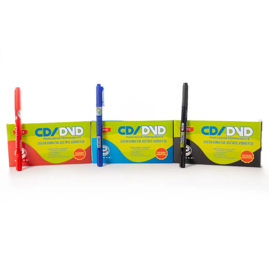 Marcador doble punta para CD/DVD Benma 12u